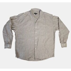 Burberry London Mens Button‎ Up Long Sleeve Dress Shirt Plaid XL Luxury Cotton